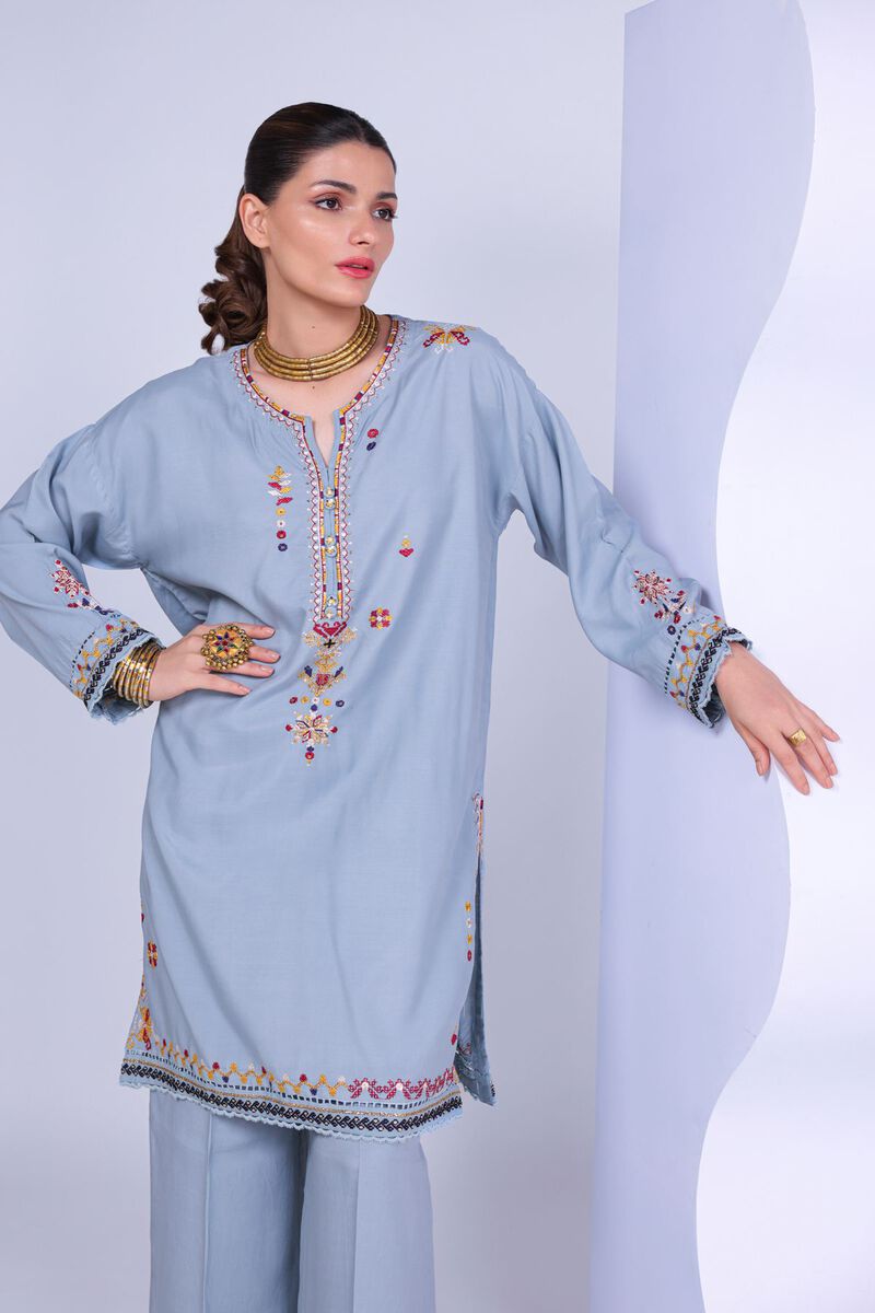 Embroidered | Russian Raw Silk | Kurta | USD 25.00