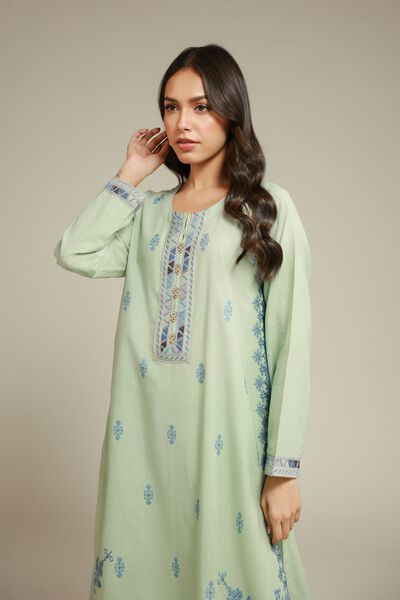 Embroidered | Cambric | Floral 2-Piece Tailored  | USD 55.00