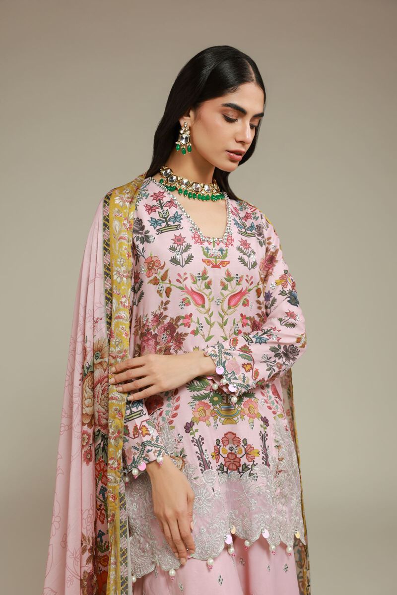 Embroidered | Raw Silk | 3 Piece Co-ord Set | USD 145.00