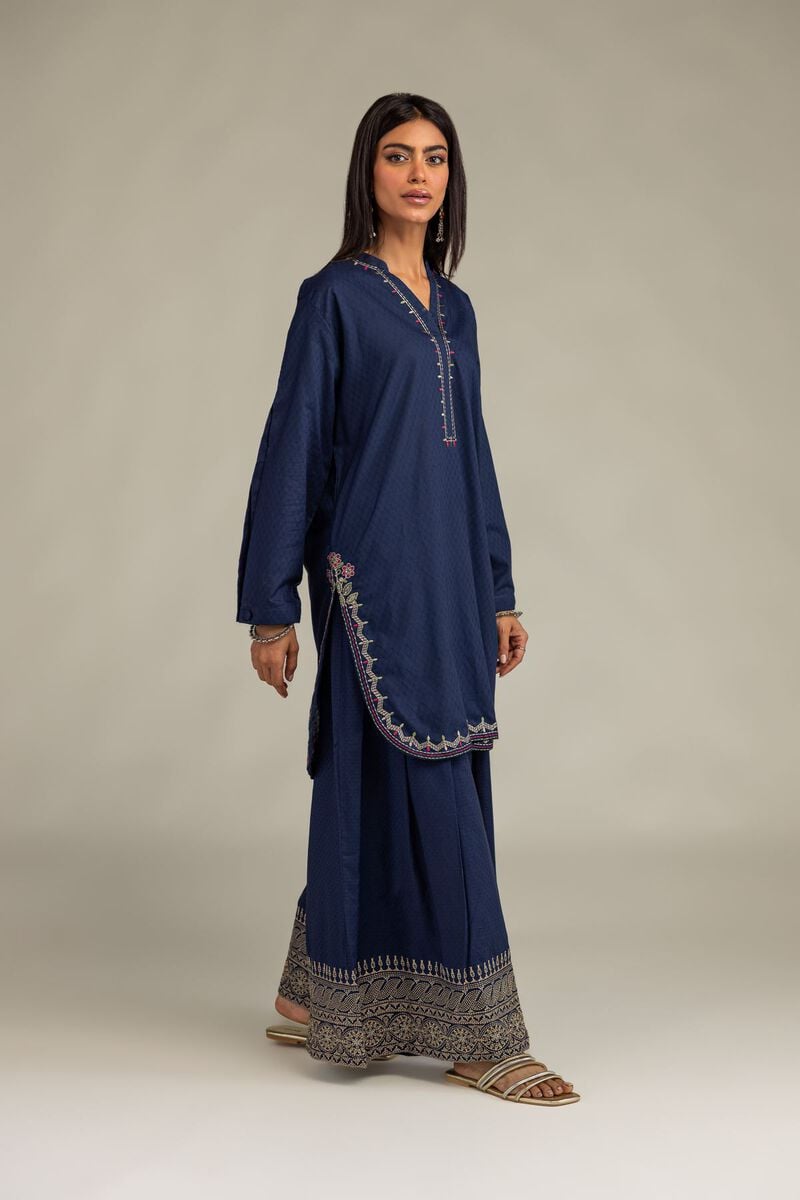 Embroidered | Cotton Dobby | Cotton Dobby Pants | USD 40.00