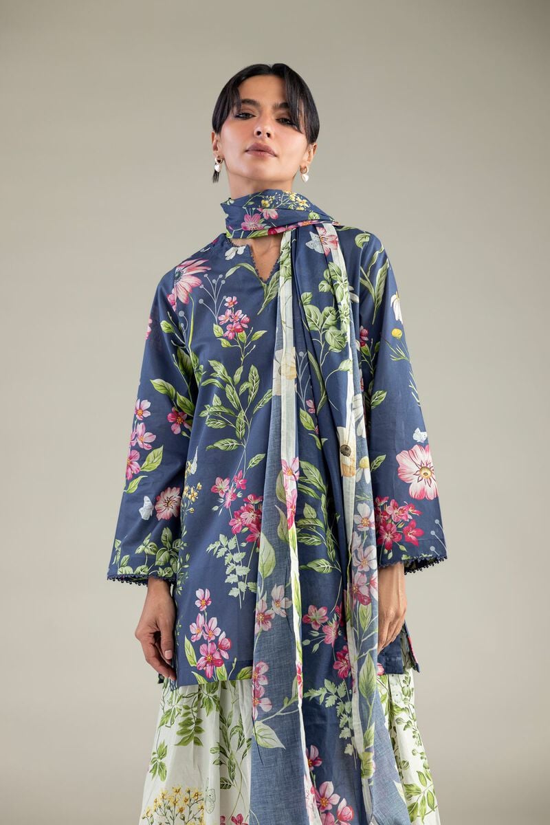 Printed | Lawn | Lawn Floral Dupatta | USD 30.00
