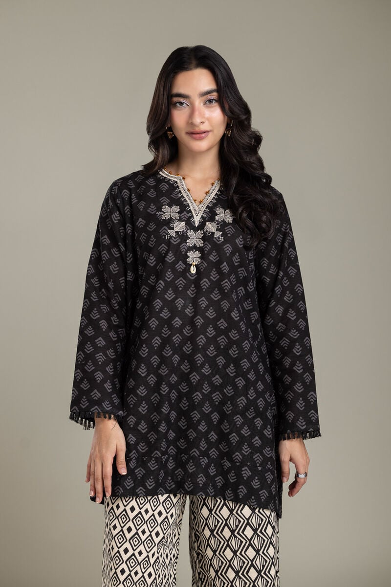 Embroidered | Light Khaddar | Black Khaddar Tailored | null