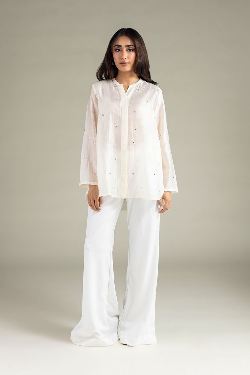 Embroidered | Raw Silk | Shirt | USD 17.50