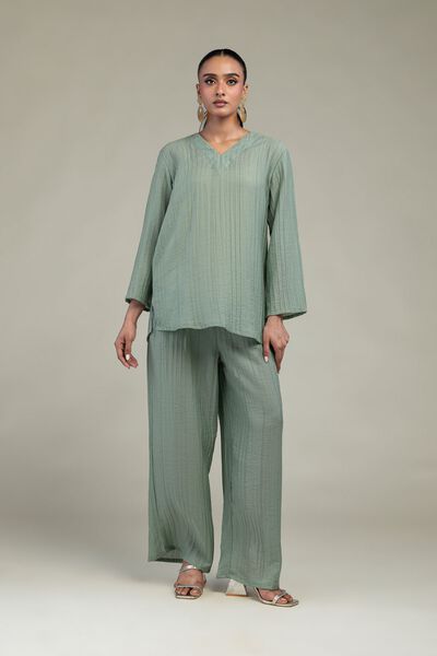 Dyed | Blended Crinkle | Blended Crinkle Trousers | USD 35.00