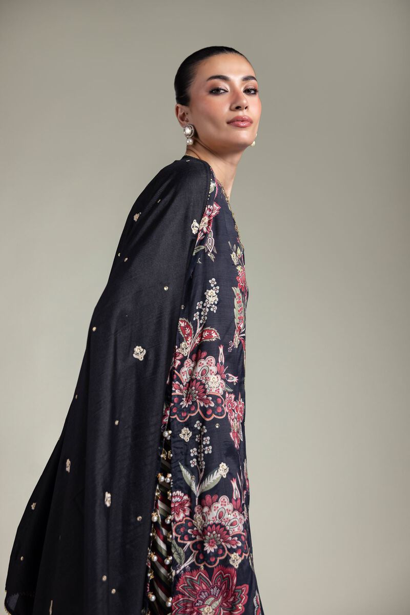 Embroidered | Raw Silk | 3-Piece Floral Set | USD 155.00