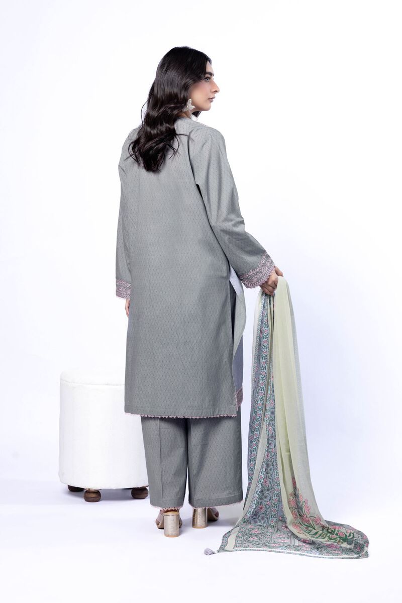 Embroidered | Cotton Dobby | Tailored 3 Piece | USD 75.00