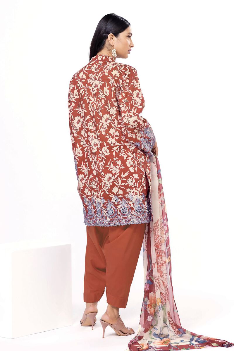 Embroidered | Cambric | Fabrics 3 Piece | null