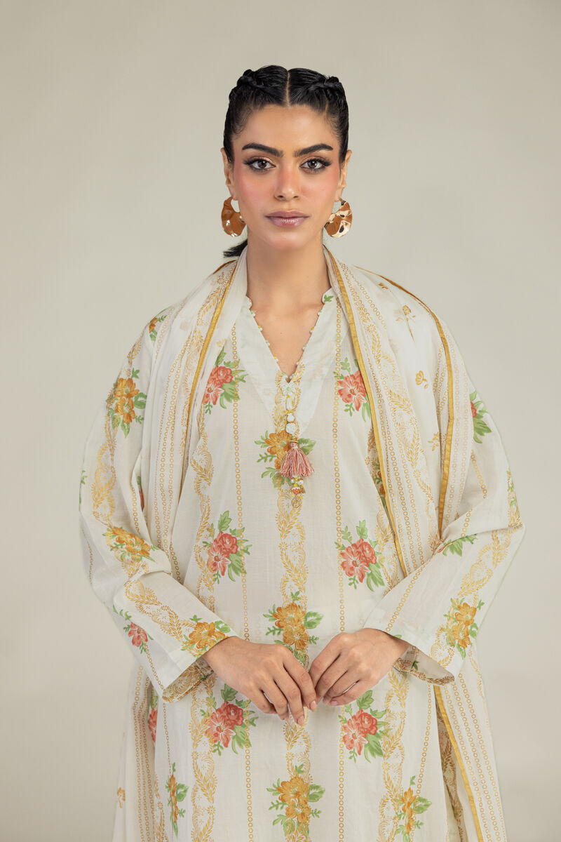Printed | Lawn | Floral Lawn Dupatta | USD 30.00