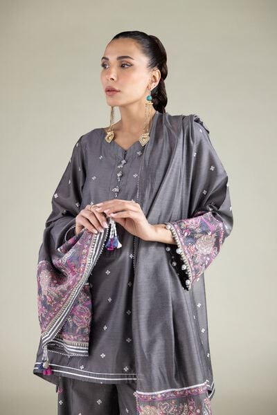 Embroidered | Cotton Net | Dupatta | USD 35.00
