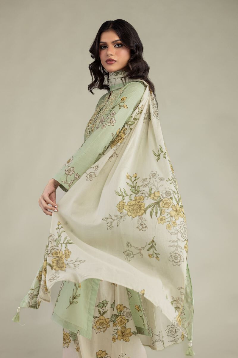 Embroidered | Lawn | Floral Lawn Dupatta | USD 30.00