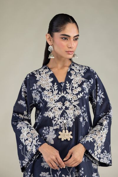 Embroidered | Cambric | Long Cambric Kurta | USD 45.00