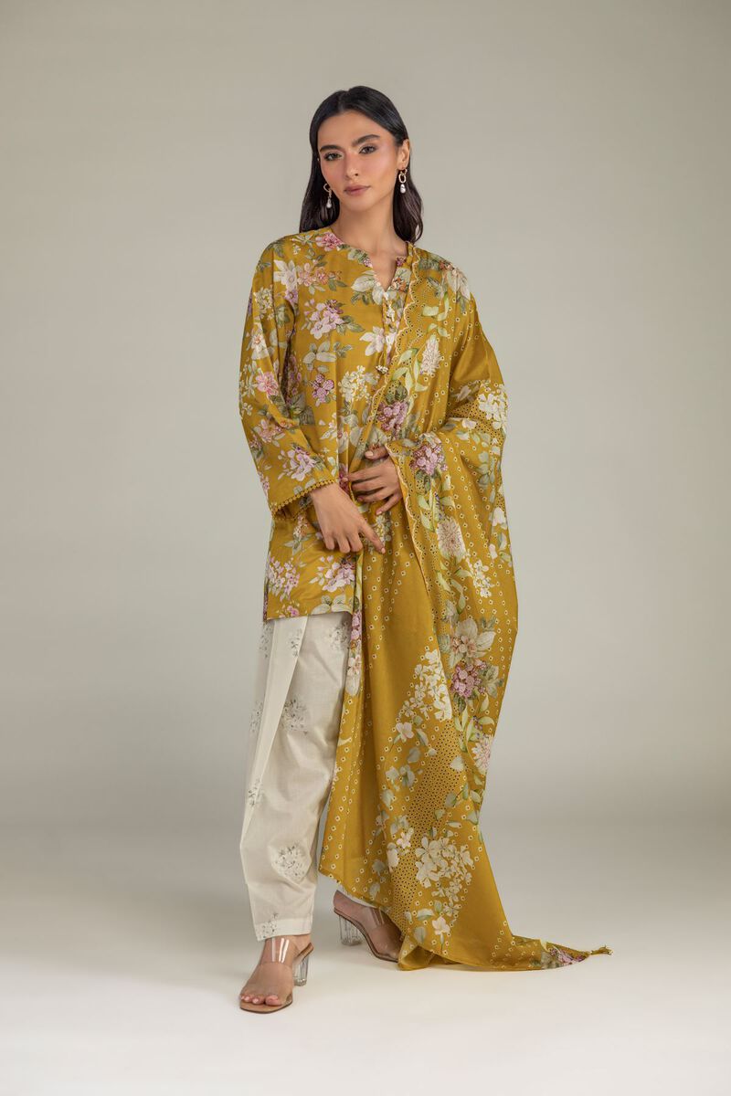 Printed | Lawn | Lawn Floral Dupatta | USD 30.00