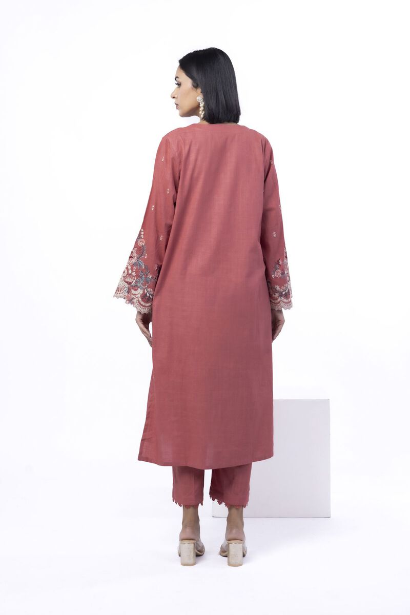 Embroidered | Heavy Textured Cotton | Tailored 2 Piece | Top and Bottom | USD 45.00