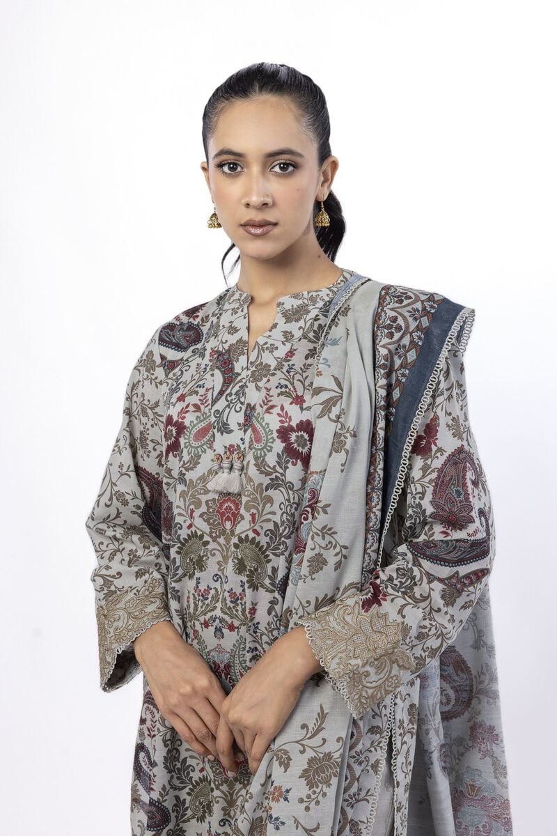 Embroidered | Light Khaddar | Tailored 3 Piece | USD 50.00