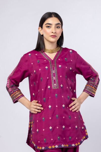 Embroidered | Russian Raw Silk | Kurta | USD 50.00