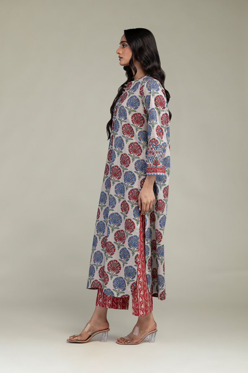 Printed | Cambric | Red Cambric Pants | USD 30.00