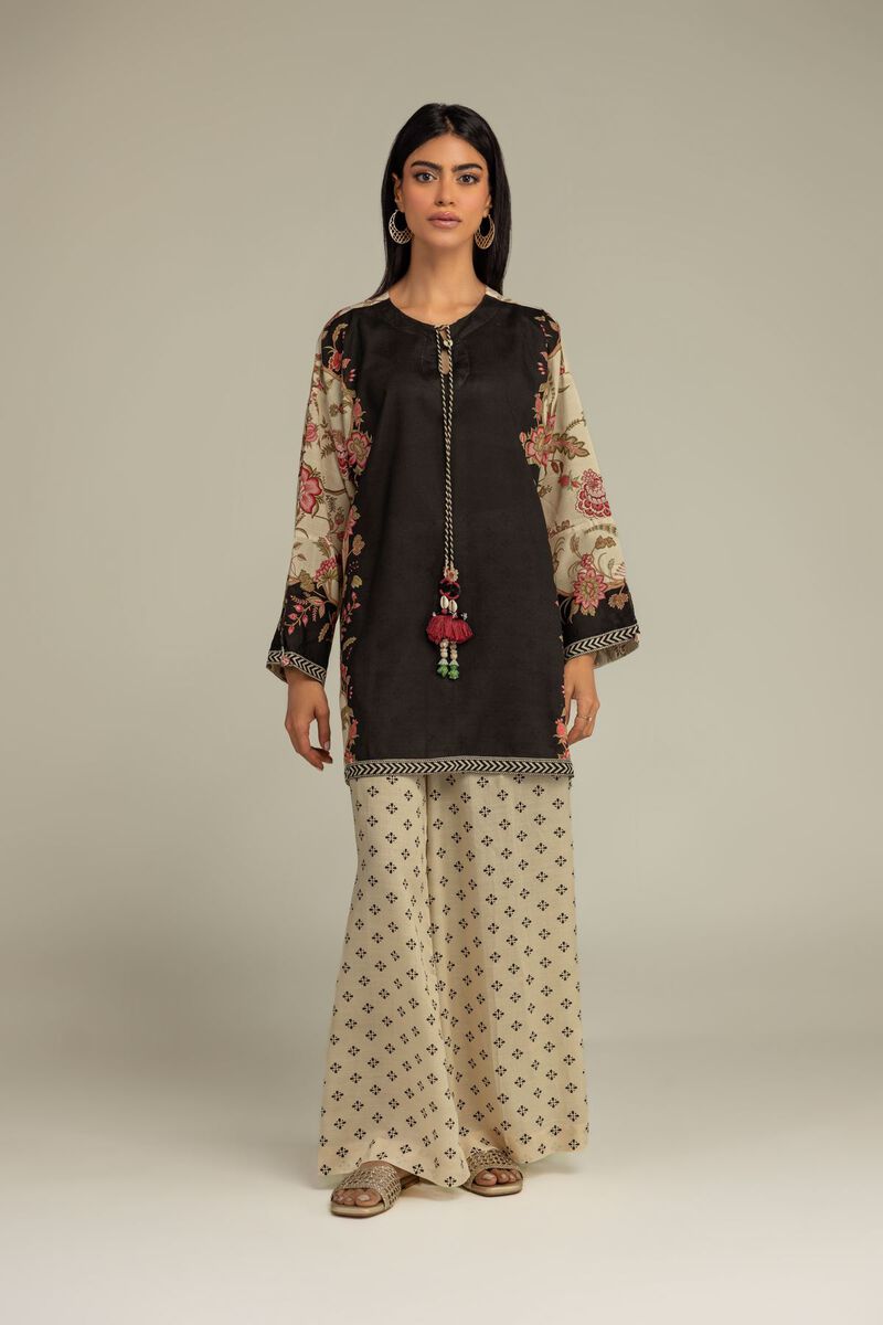 Printed | Raw Silk | Silk Printed Pants | USD 35.00