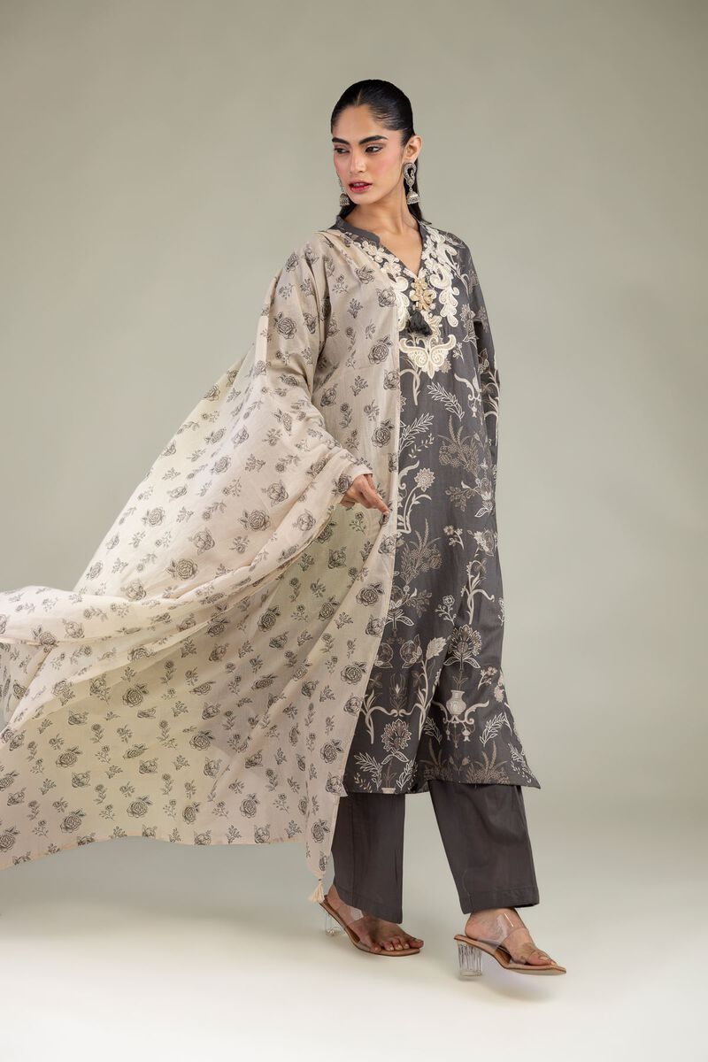 Embroidered | Lawn | Floral Lawn Dupatta | USD 30.00