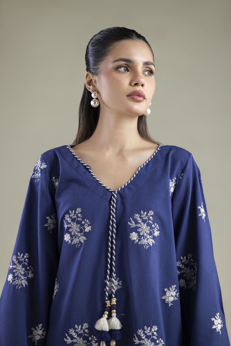 Embroidered | Cambric | Tailored 2-Piece Set | USD 55.00