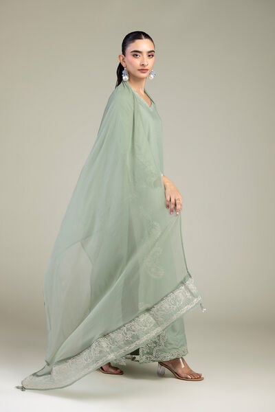 Embroidered | Chiffon | Chiffon Embroidered Dupatta | USD 40.00