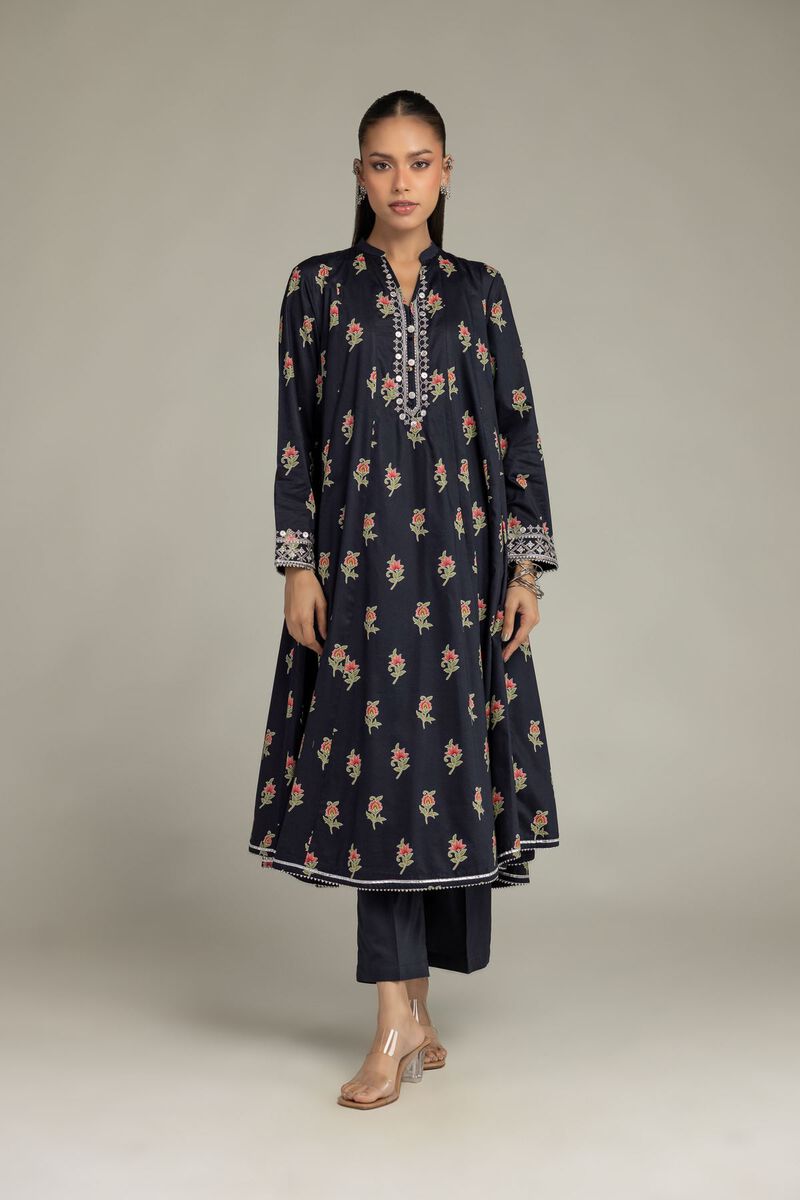 Embroidered | Cotton Viscose | Cotton Viscose Pants | USD 30.00