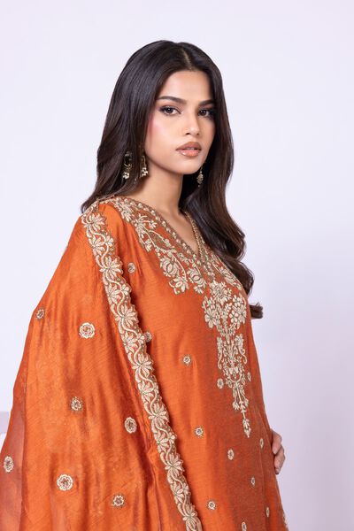 Embroidered | Viscose Polyester Net | Dupatta | USD 15.00