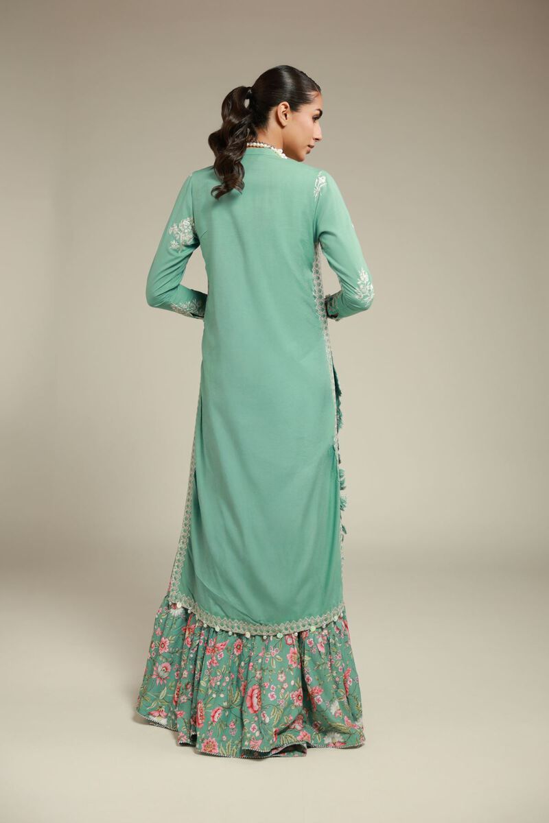 Embroidered | Raw Silk | 2 Piece Co-ord Set | Top and Dupatta | USD 153.00