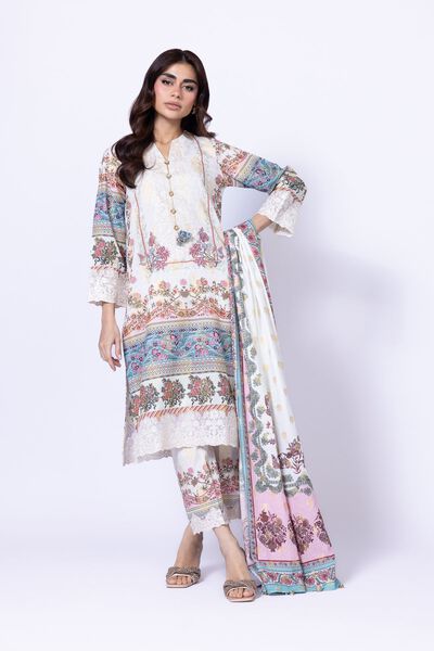 Embroidered | Cotton Polyester Broshia Jacquard | Pants | USD 12.00