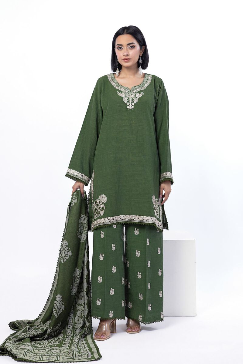 Embroidered | Khaddar | Tailored 3 Piece | USD 70.00