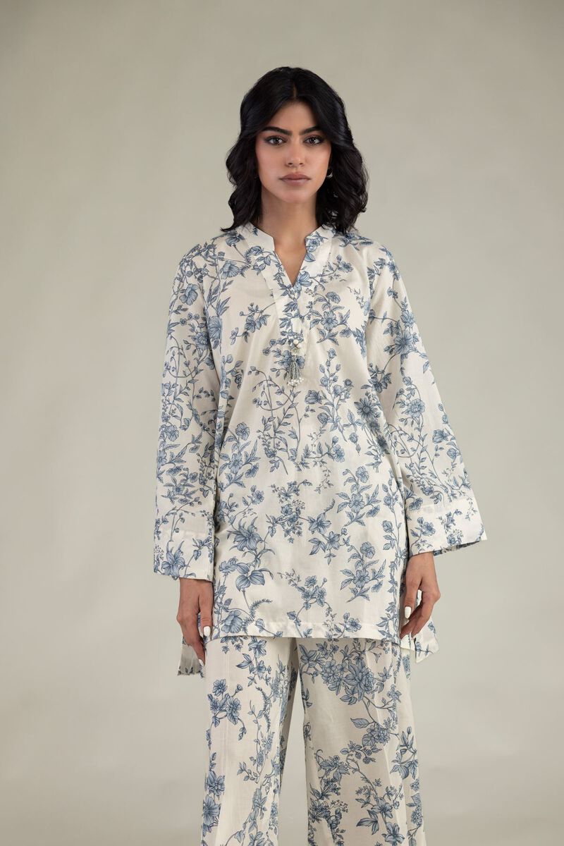 Embroidered | Cambric | Short Floral Kurta  | USD 35.00