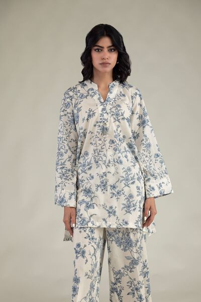 Embroidered | Cambric | Short Floral Kurta  | USD 35.00