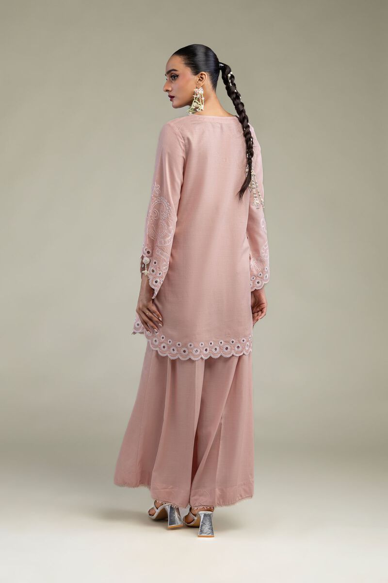 Embroidered | Raw Silk | Floral Silk Kurta | USD 60.00