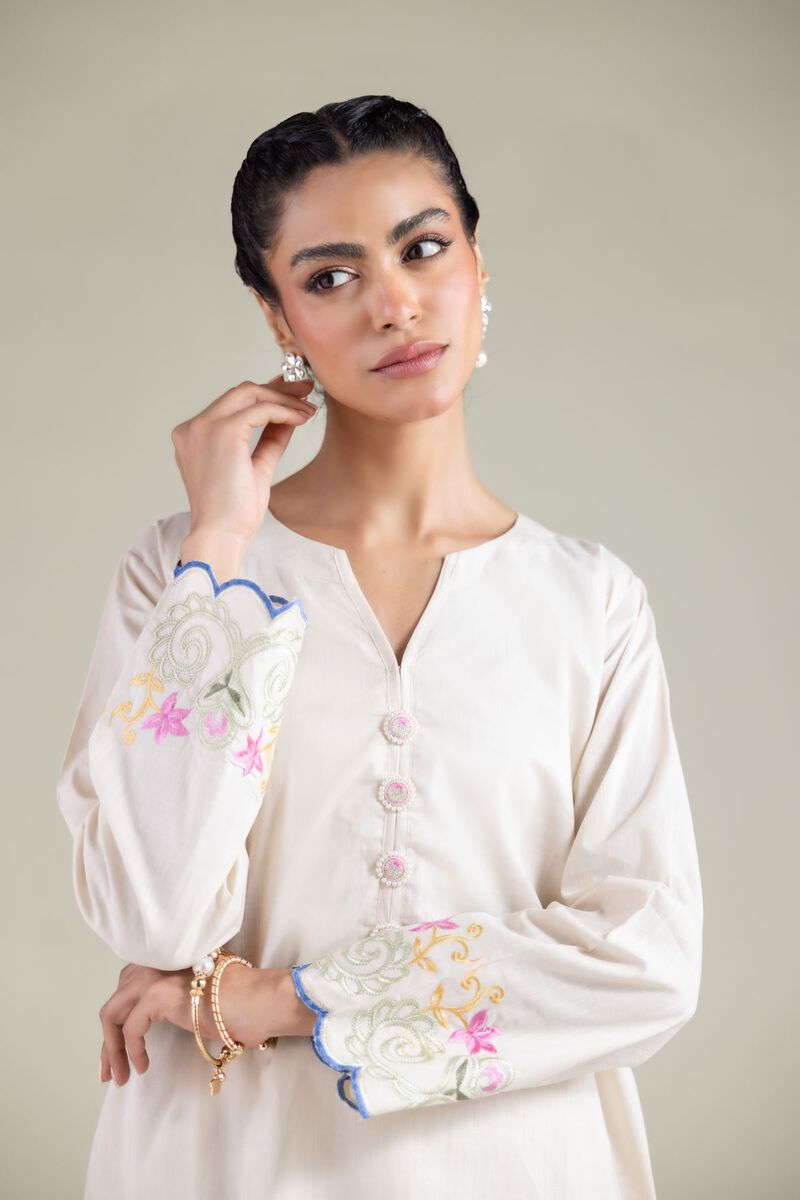 Embroidered | Textured Cotton | Kurta | USD 35.00