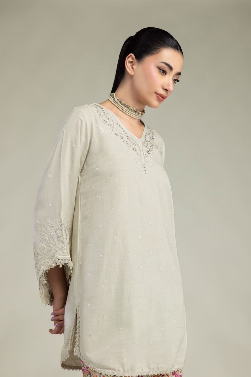 Embroidered | Raw Silk | Short Silk Kurta | USD 55.00