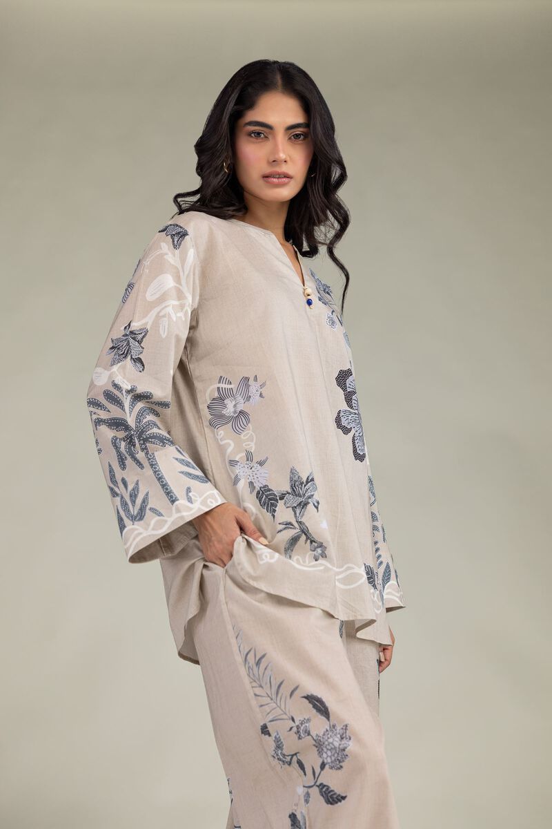 Printed | Cambric | Cambric Floral Tunic | USD 35.00