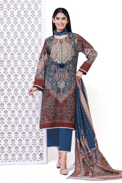 Printed | Light khaddar Messuri | Tailored 3 Piece | USD 37.50