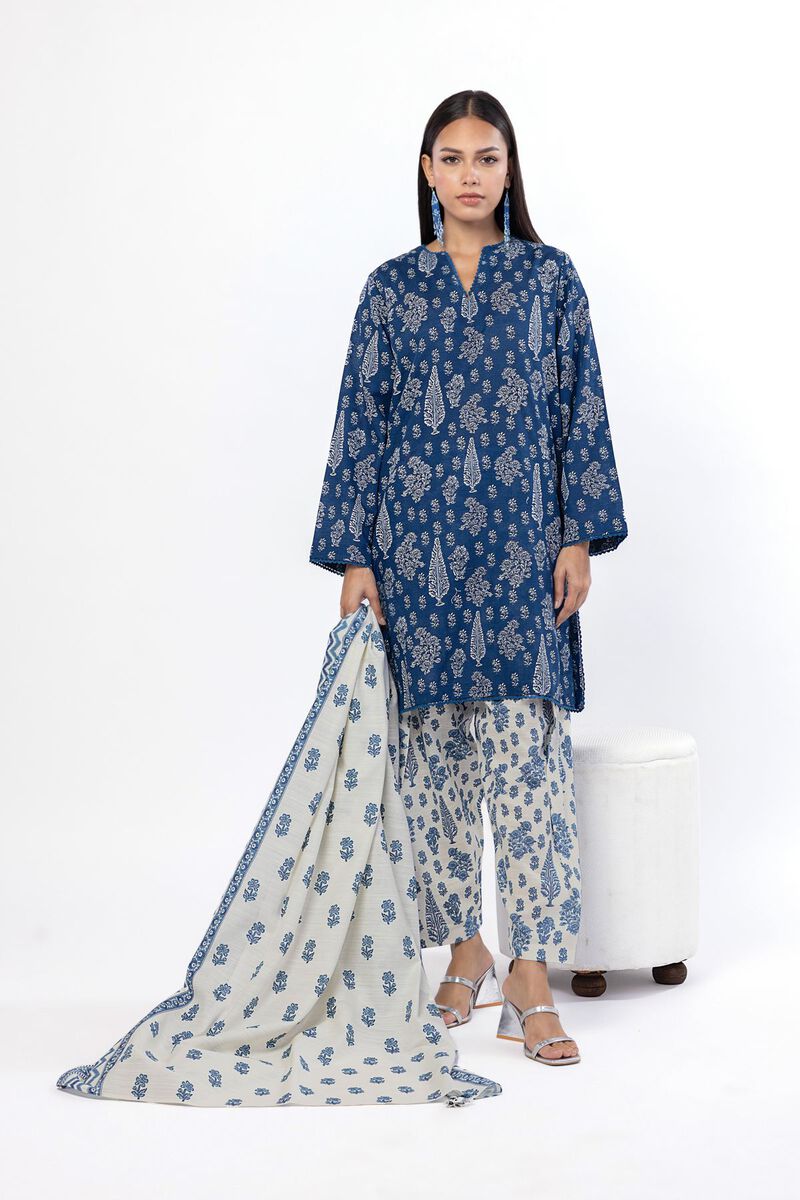 Printed | Khaddar | Tailored 3 Piece | USD 22.50