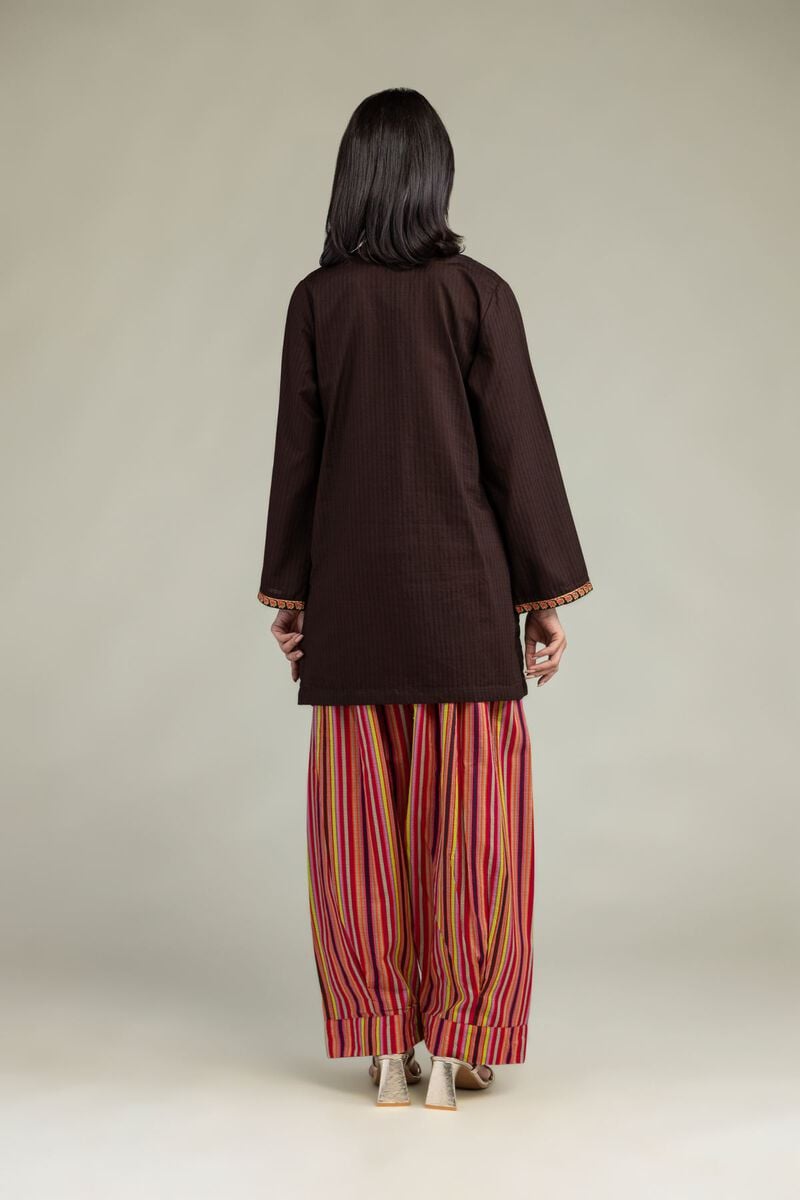 Embroidered | Cotton Dobby | V-Neck Cotton Kurta | USD 35.00