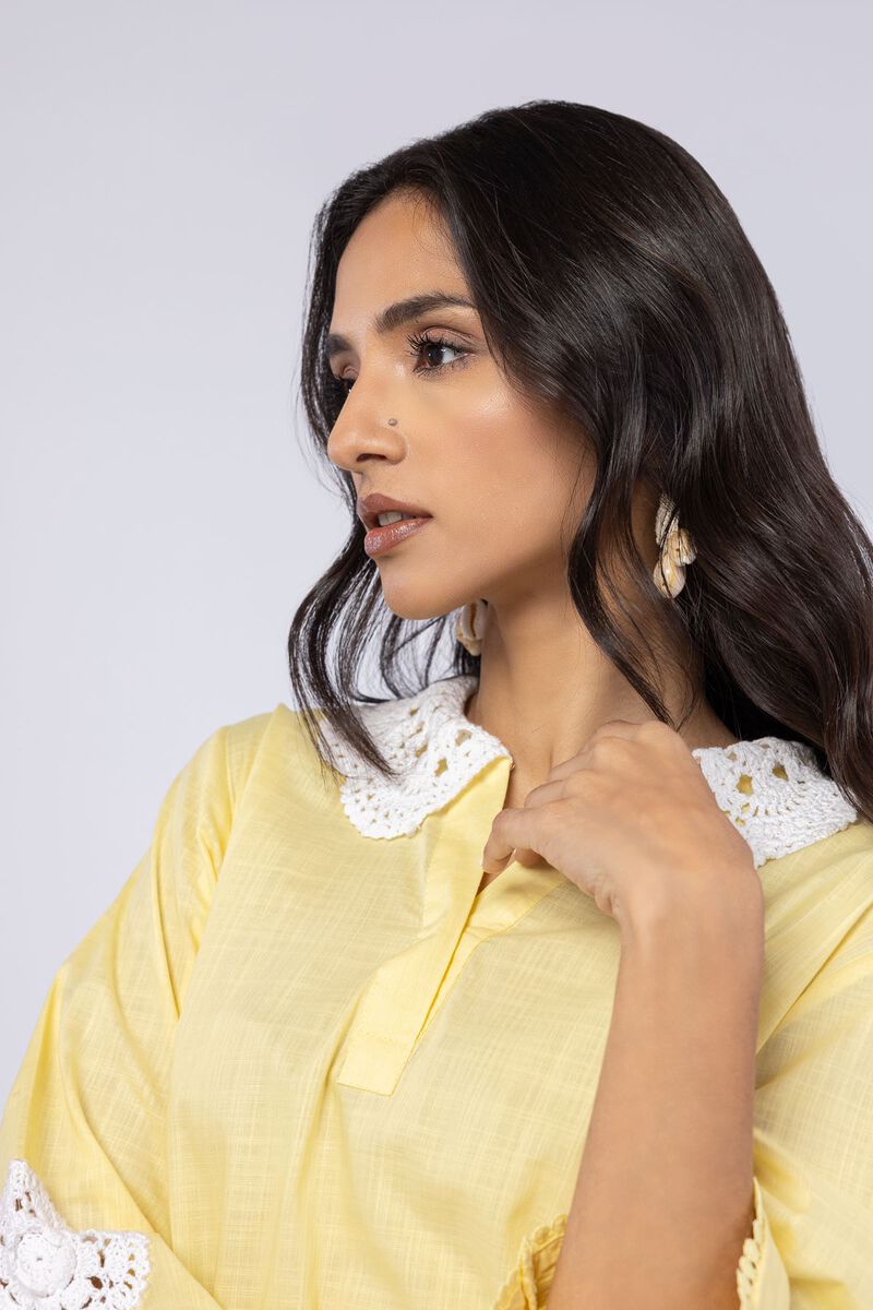 Embroidered | Crosshatch Poplin | Kurta | USD 10.50