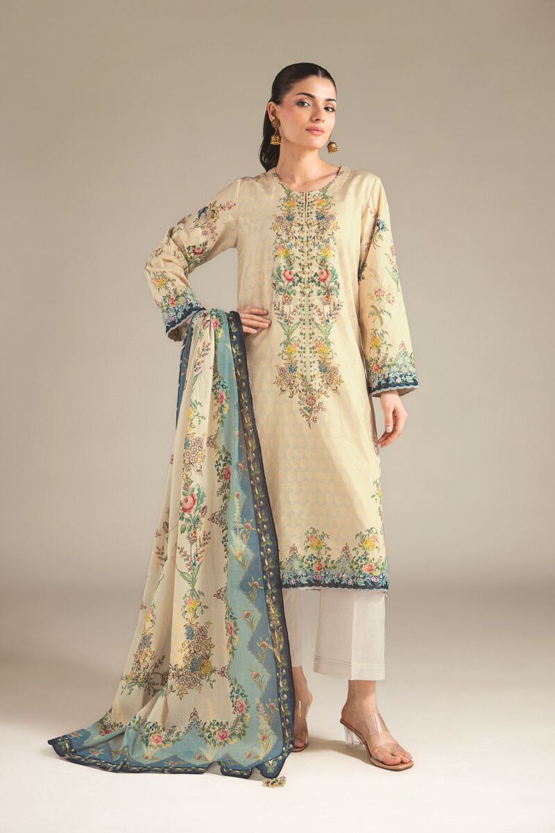 Embroidered | Jacquard | Jacquard Tailored 3-Piece | USD 75.00