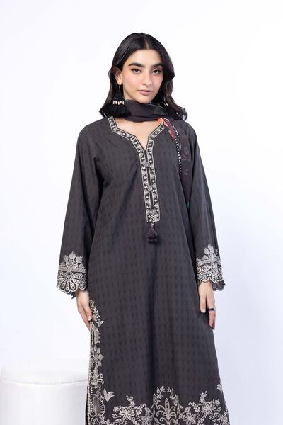 Embroidered | Cotton Dobby | Tailored 3 Piece | USD 75.00