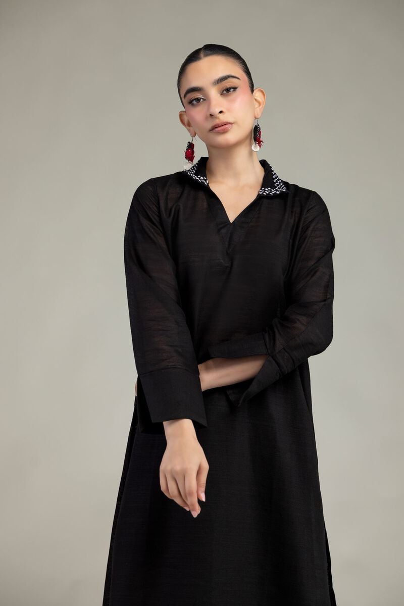 Dyed | Textured Cotton | Longline Cotton Kurta | USD 35.00