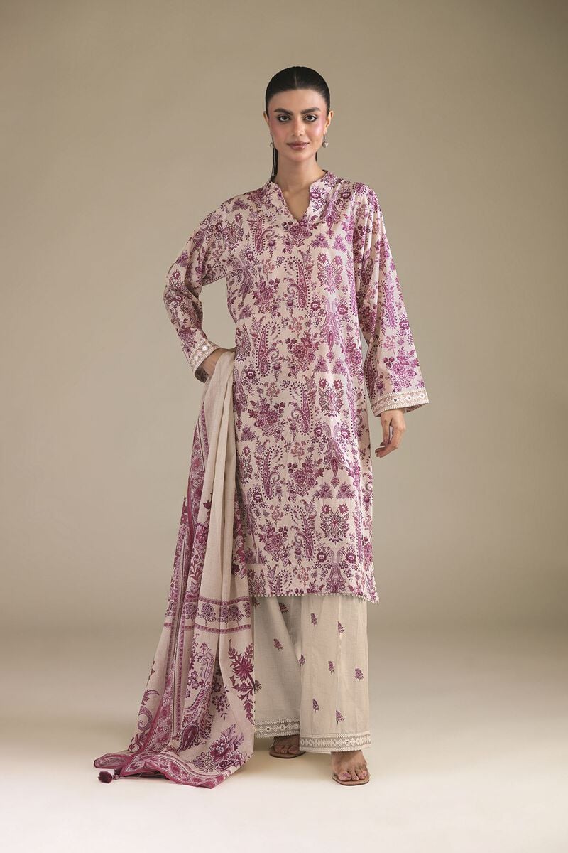 Embroidered | Cambric | Cambric Tailored 3-Piece | USD 65.00