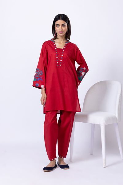 Embroidered | Cotton Dobby | Pants | USD 20.00