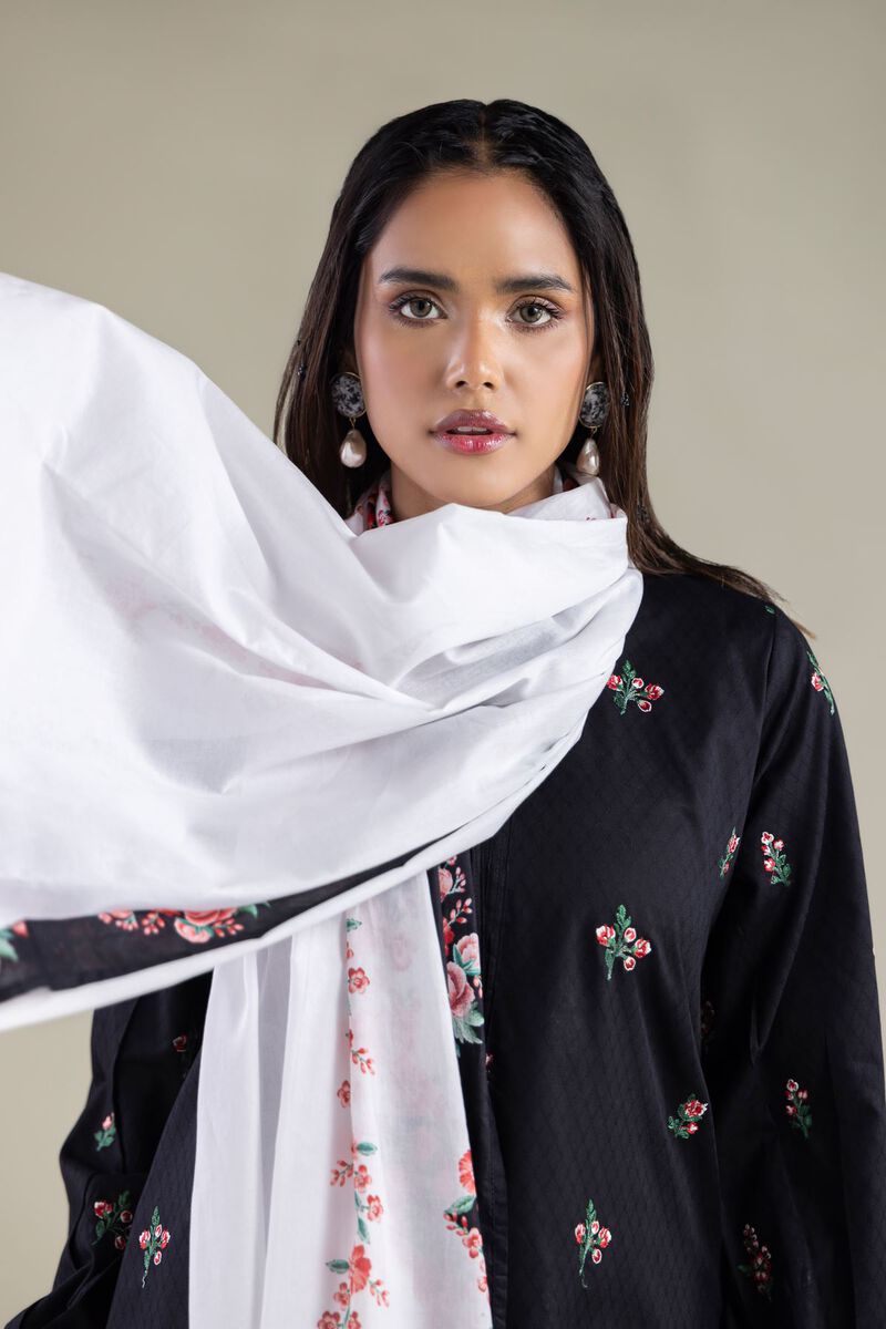 Embroidered | Lawn | Floral Tassel Dupatta | USD 25.00