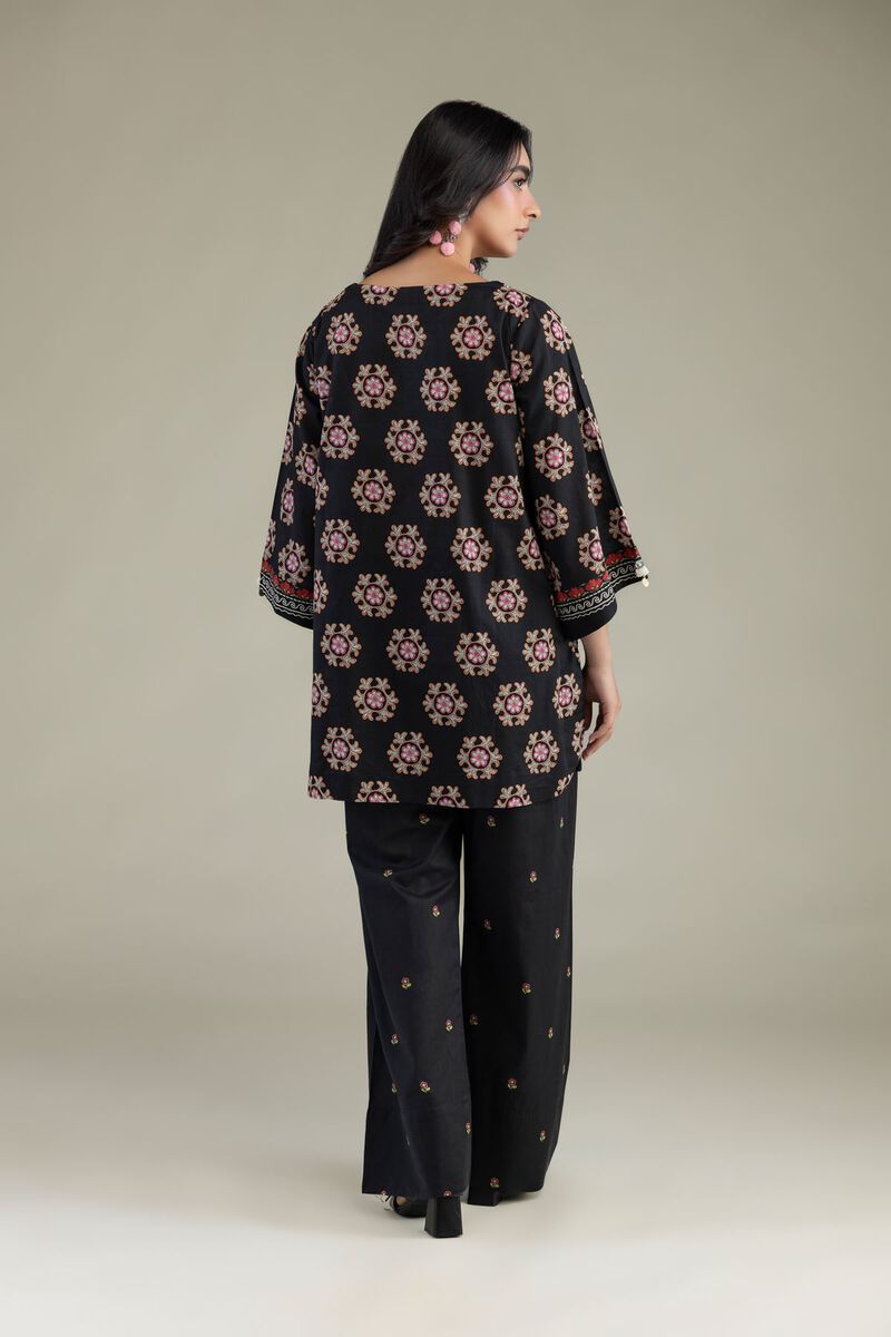 Printed | Cambric | Black Cambric Kurta | USD 35.00