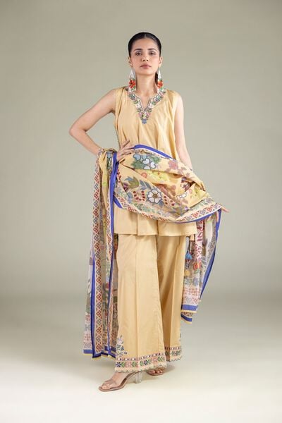 Embroidered | Cambric | Pants | USD 30.00