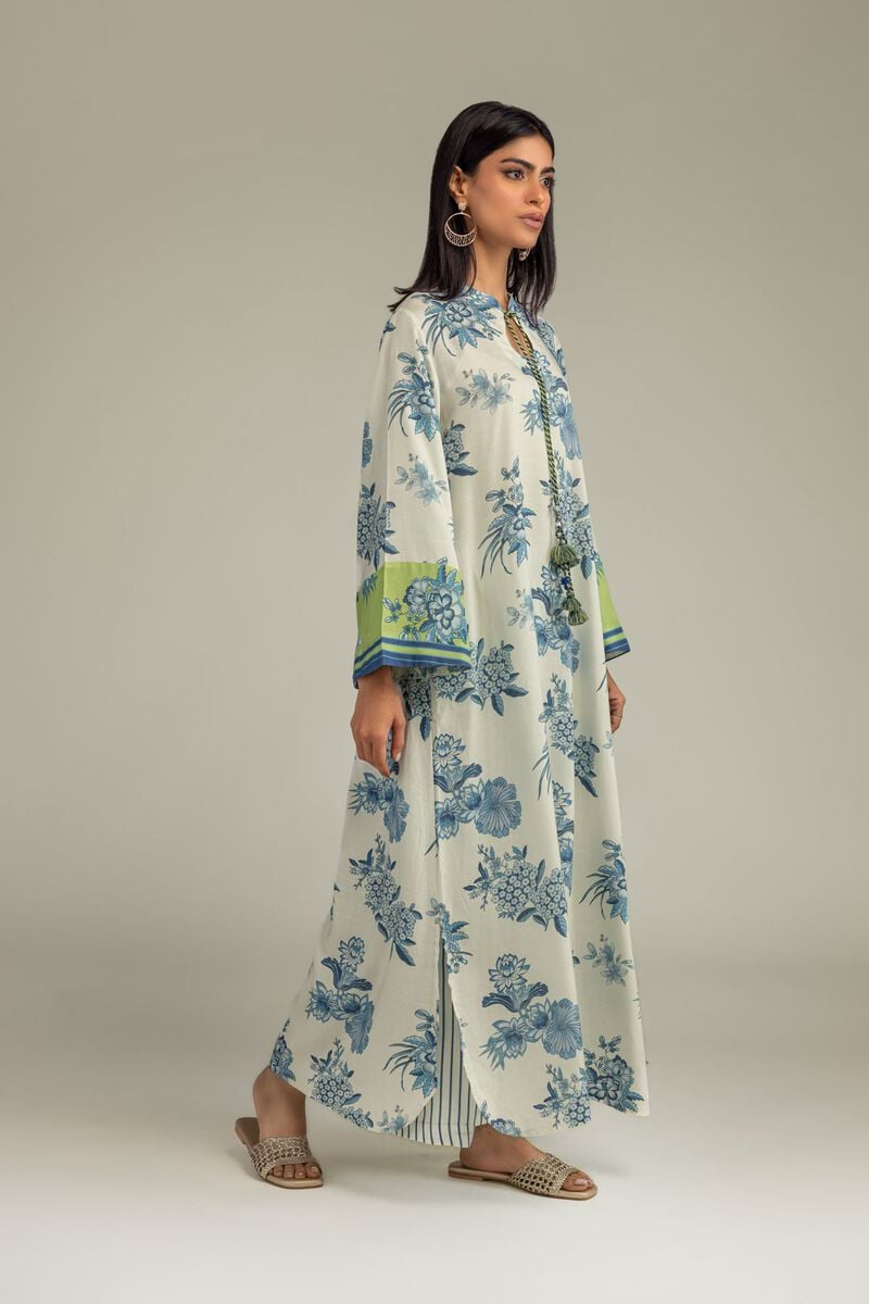 Printed | Raw Silk | Floral Silk Kurta | USD 40.00