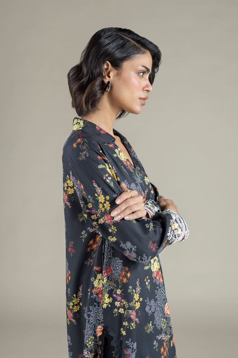 Embroidered | Marina | Floral Longline Kurta | USD 30.00
