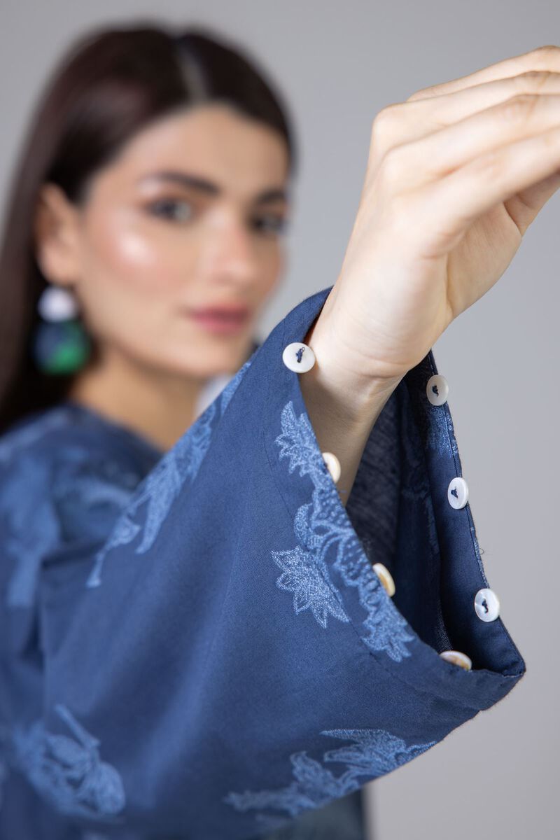 Dyed | Cotton Polyester Broshia Jacquard | Kurta | null